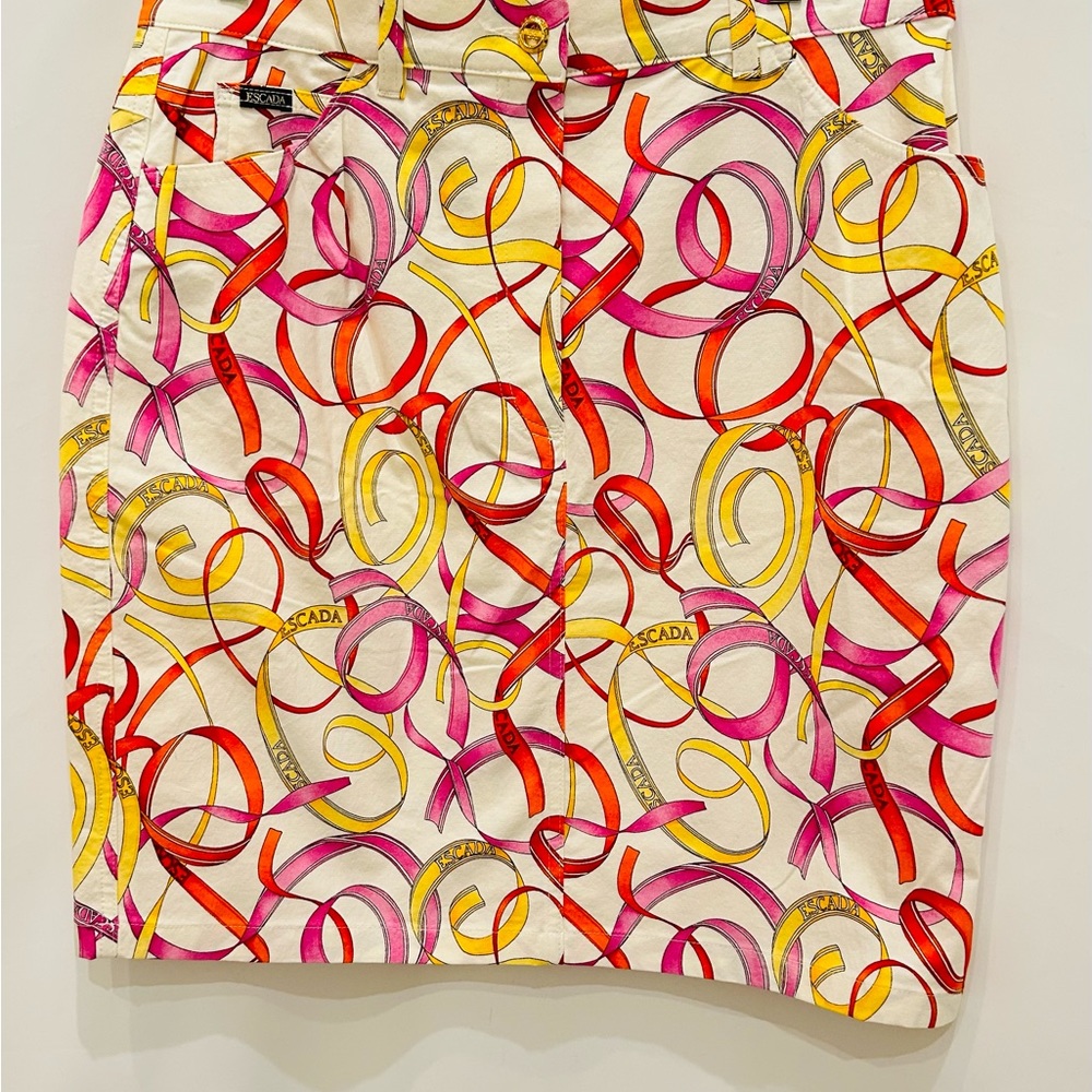 Vintage Escada Multiple Colors Skirt